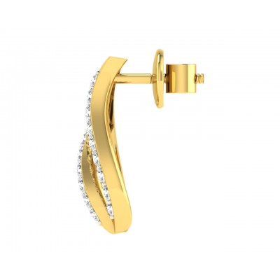 Leza Diamond Earrings in Gold